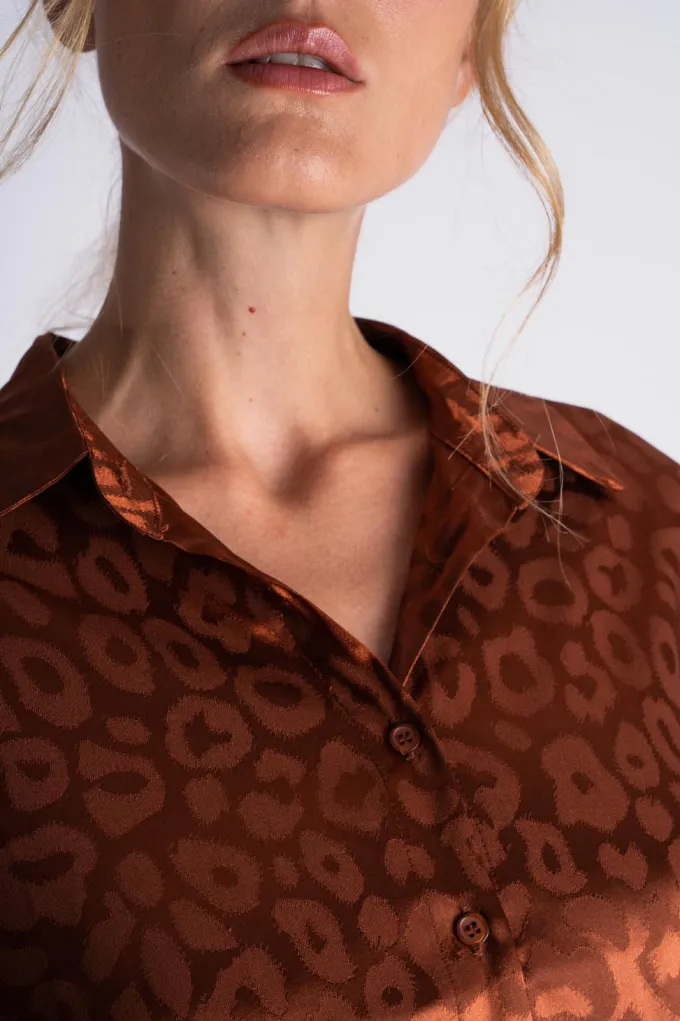 Silk & Salt silky suit set - rust^ Sets