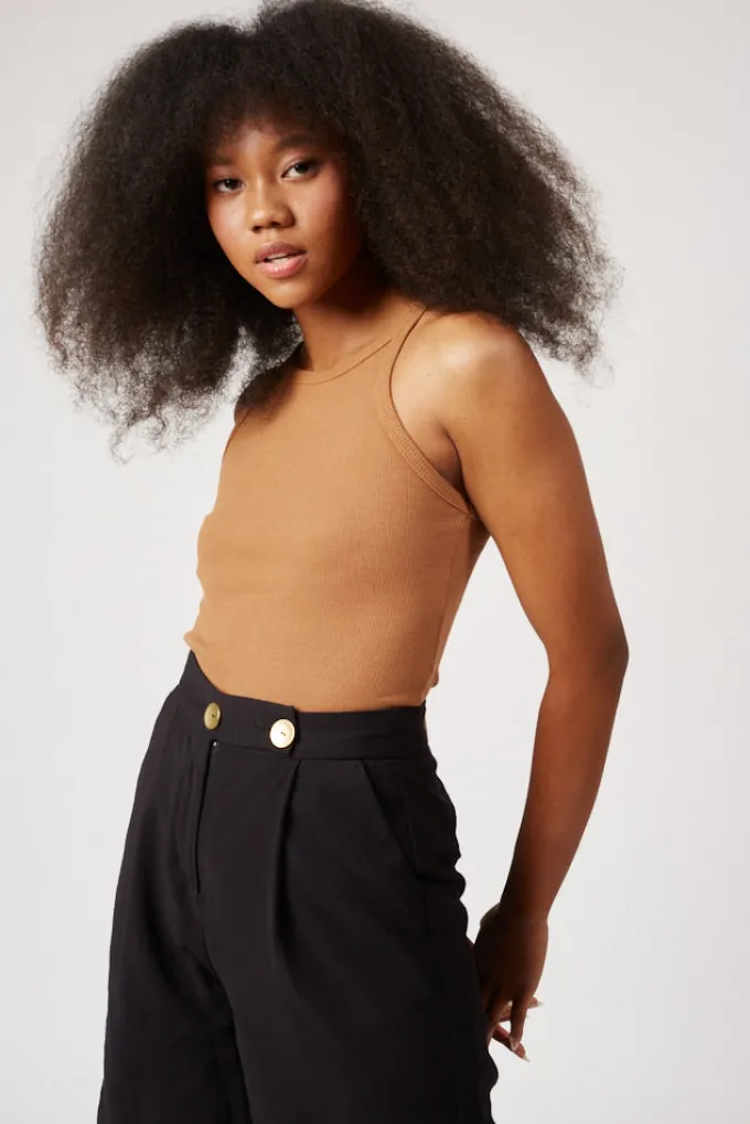 Silk & Salt dreamy top - brown^ Tops