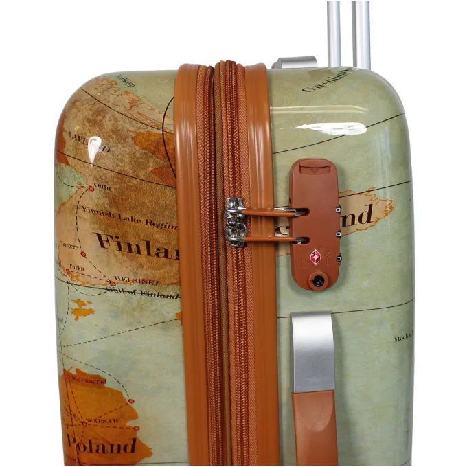 Silk & Salt World Traveler Europe Hardside 2-Piece Carry-On Spinner LuggaSet with TSA Lock^ Hard Side Luggage