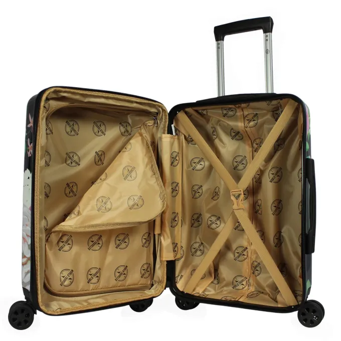 Silk & Salt World Traveler Seasons 2-Piece Hardside Carry-On Spinner LuggaSet u2013 Peonies^ Hard Side Luggage