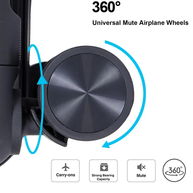 Silk & Salt AUKFA 3 Piece LuggaSet with Hardside Expandable Spinner Wheel (20/24/28) - Black^ Hard Side Luggage