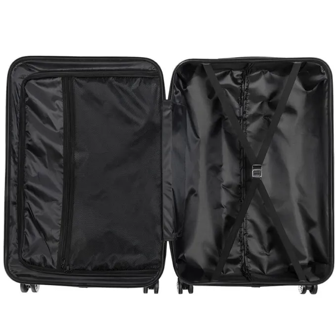 Silk & Salt Zimtown 3Pcs Lightweight Hardside 4-Wheel Spinner LuggaSet^ Hard Side Luggage