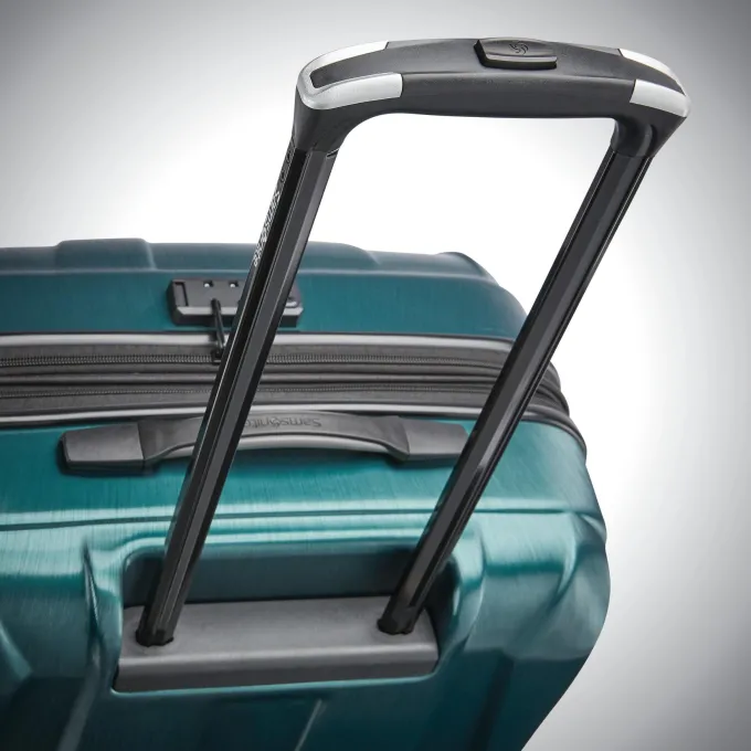 Silk & Salt Samsonite Centric 2 Hardside Expandable Luggawith Spinner Wheels Emerald Green Checked-Medium 24-Inch^ Hard Side Luggage