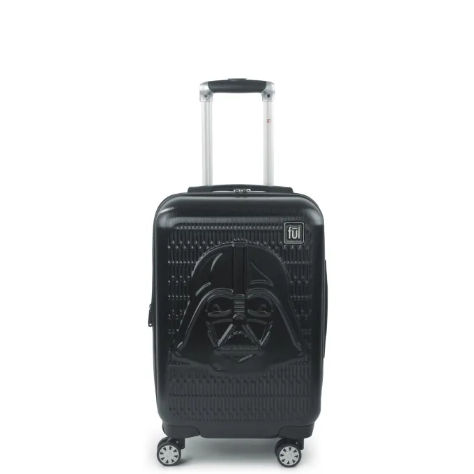 Silk & Salt FUL Star Wars Darth Vader Embossed 21in Spinner Suitcase Black^ Hard Side Luggage
