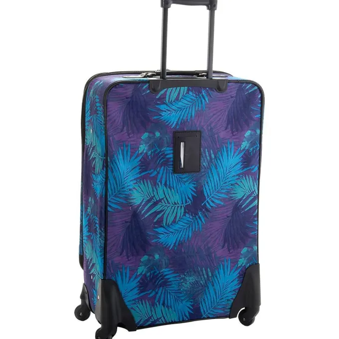 Silk & Salt Leisure Lugga29'' Lafayette Palm Frond Spinner LuggaLugga29 Inches Purple/blue^ Checked Luggage