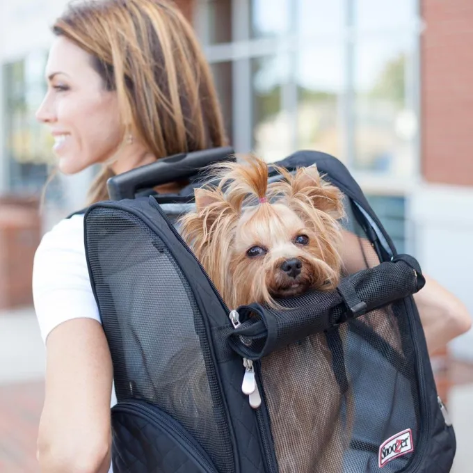 Silk & Salt Snoozer Roll Around Travel Dog Carrier Backpack 4-in-1^ Checked Luggage