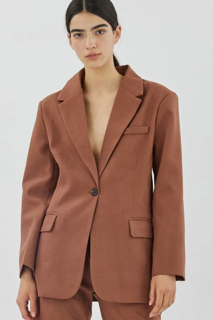 Silk & Salt the classic jacket - brown^ Coats & Jackets