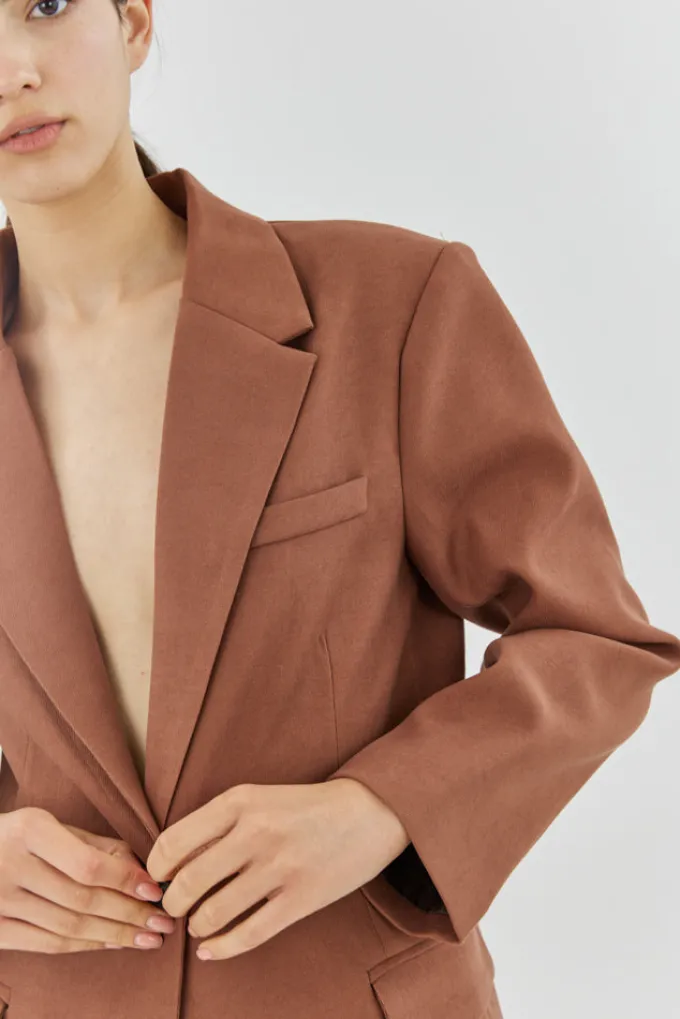 Silk & Salt the classic jacket - brown^ Coats & Jackets