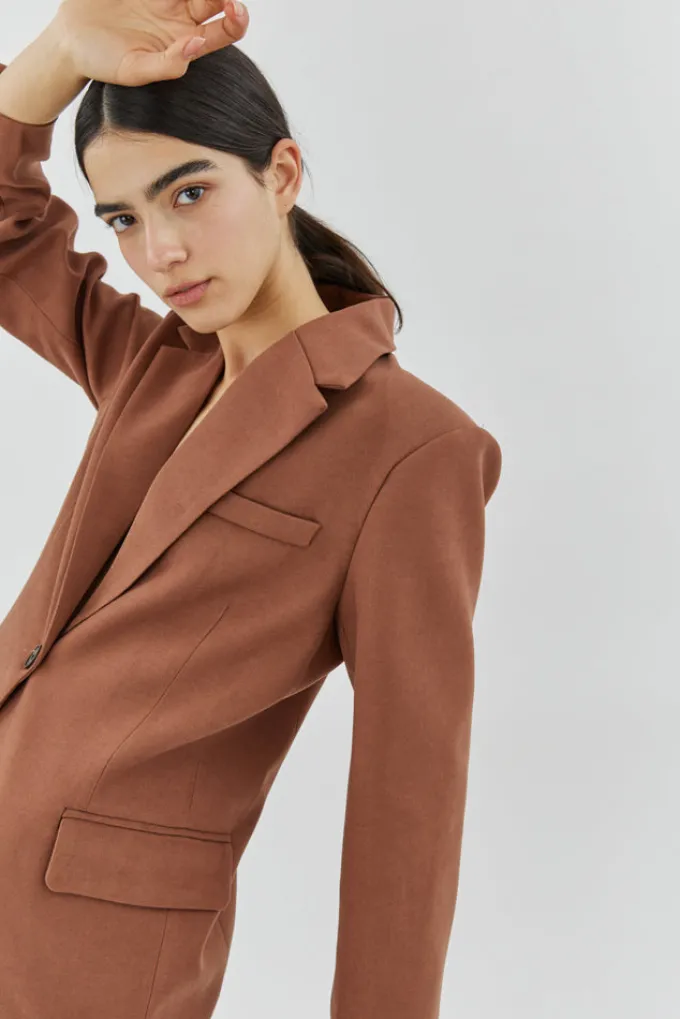 Silk & Salt the classic jacket - brown^ Coats & Jackets