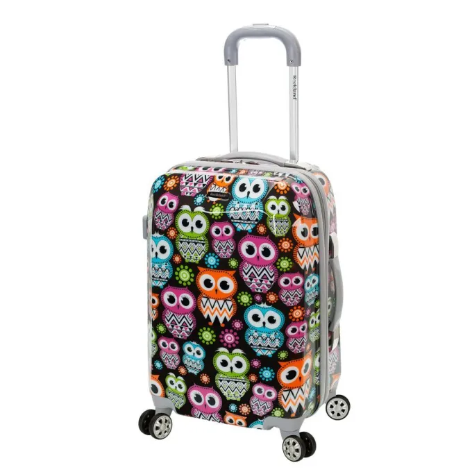 Silk & Salt 20 Polycarbonate Carry On Owl^ Carry On Luggage