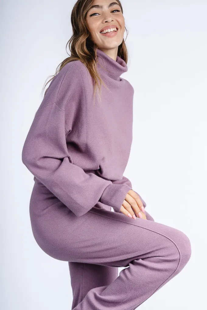 Silk & Salt luxe lounge set - purple^ Sets
