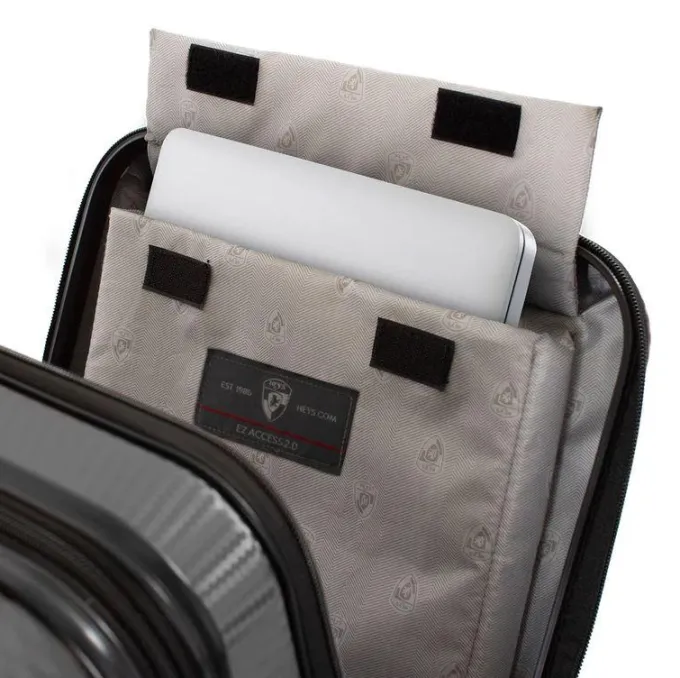 Silk & Salt Heys EZ Access 2.0 Charcoal 21 Carry on Hardside Spinner Luggage^ Checked Luggage