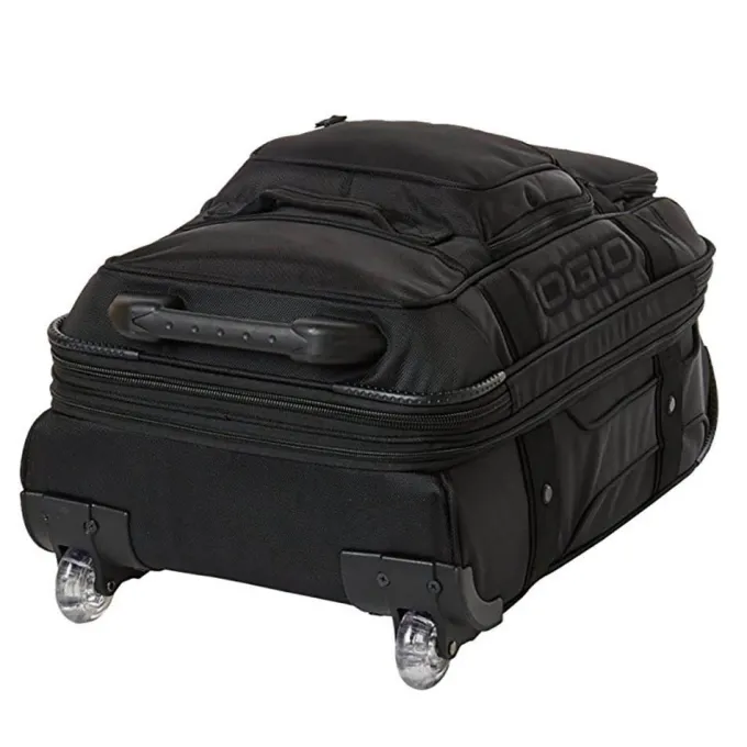 Silk & Salt OGIO Layover Durable Carry On Suitcase Travel Bag with Wheels Stealth Black^ Carry On Luggage