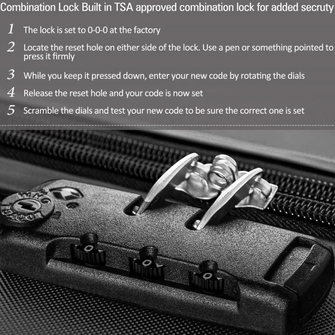 Silk & Salt ModernLuxe 3Pcs LuggaSet Hardside Lightweight Spinner Expandable LuggaSet with TSA^ Hard Side Luggage