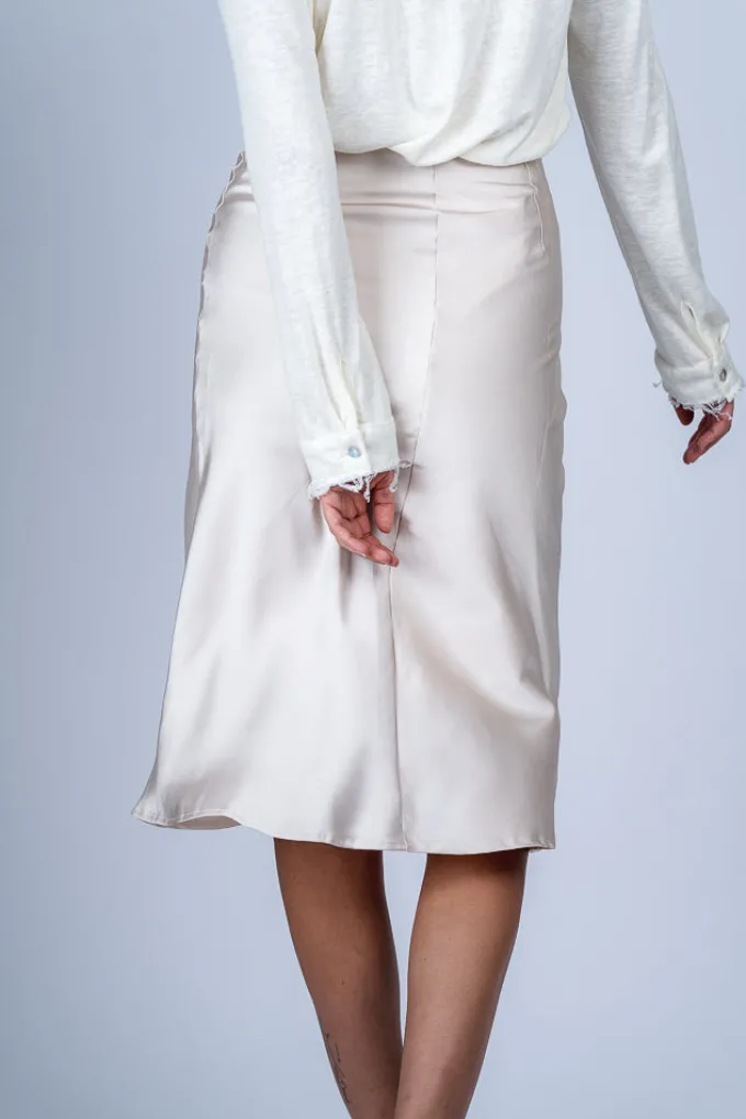 Silk & Salt delilah midi skirt - apricot^ Skirts