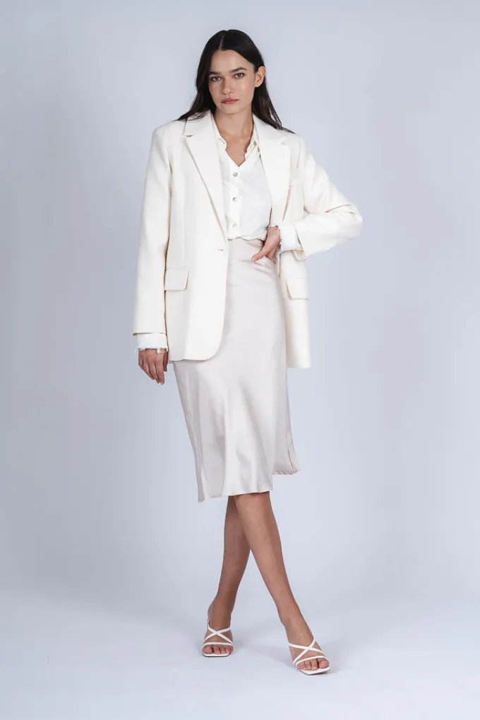 Silk & Salt delilah midi skirt - apricot^ Skirts