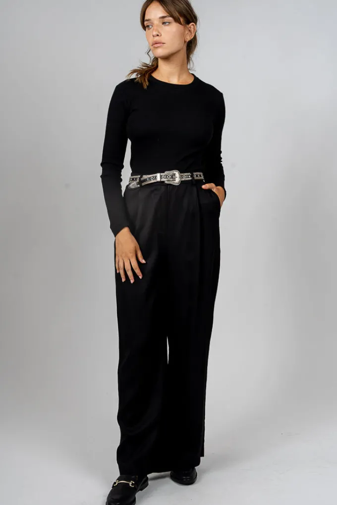 Silk & Salt roxanne tailored trousers - black^ Pants