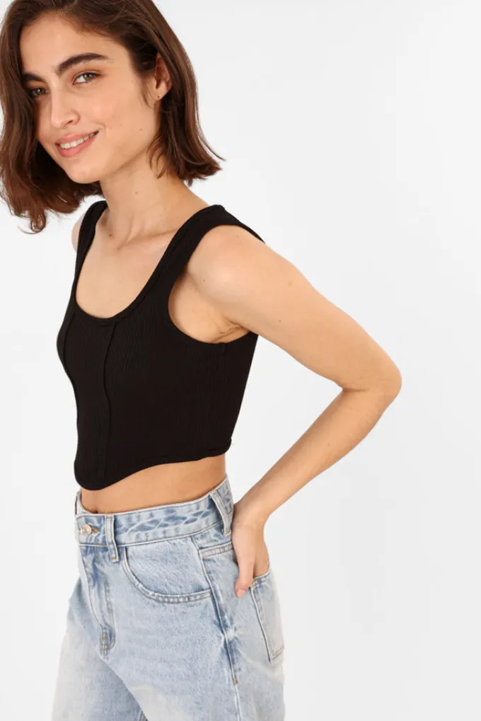 Silk & Salt my top - black^ Sets