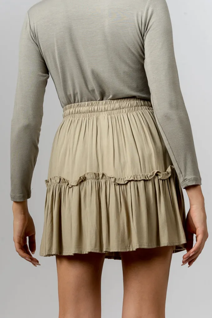 Silk & Salt sweet frill skirt - light green^ Skirts