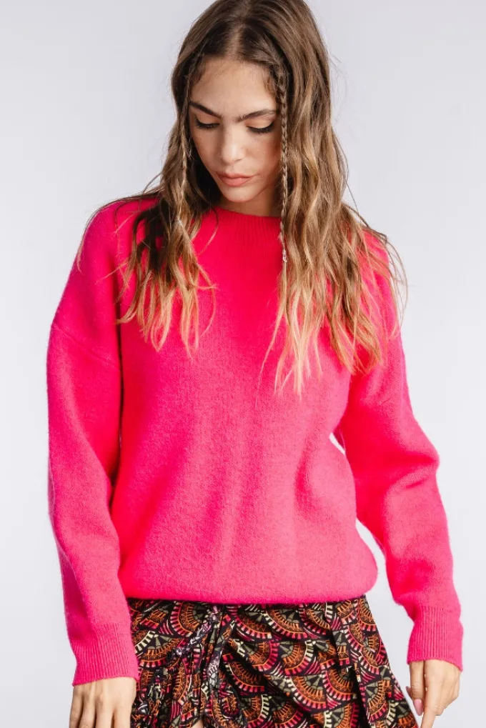 Silk & Salt the trixie sweater - fuchsia^ Hoodies & Sweatshirts