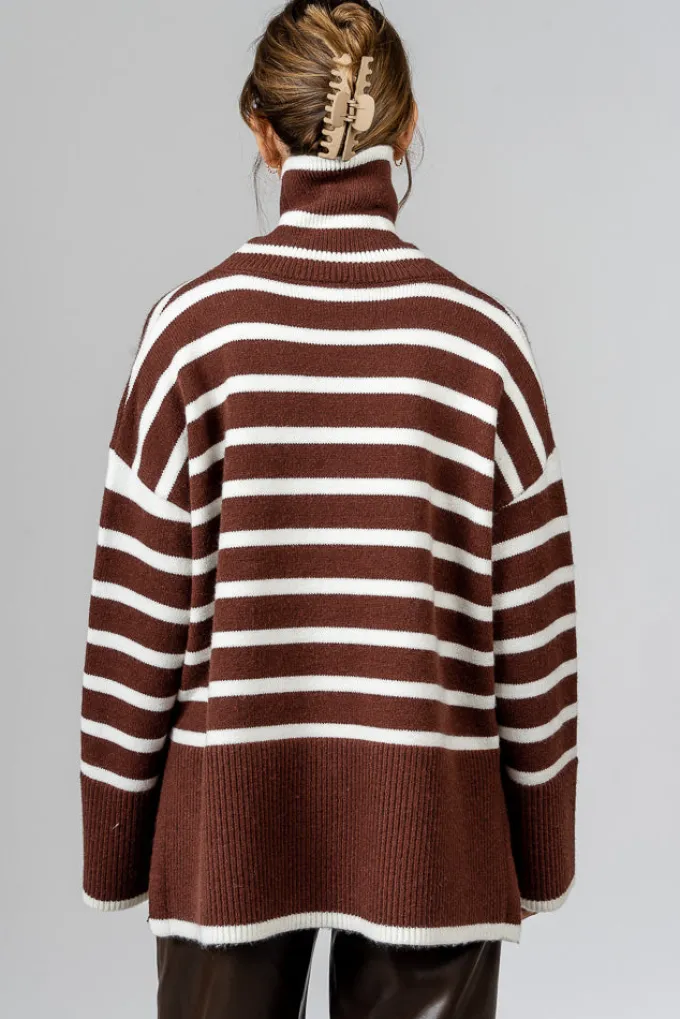Silk & Salt denise sweater - coffee/white^ Knitwear