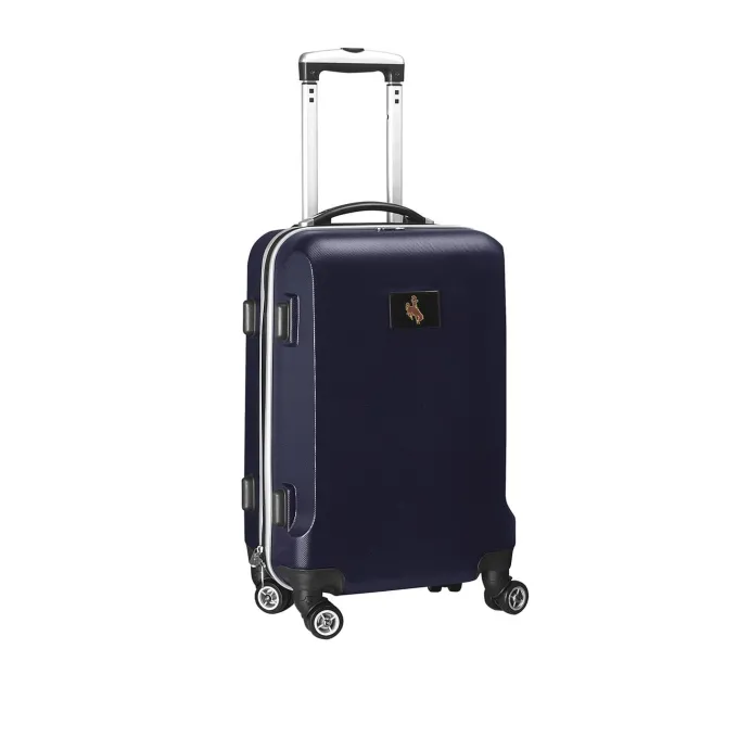 Silk & Salt MOJO Navy Wyoming Cowboys 21 8-Wheel Hardcase Spinner Carry-On Luggage^ Carry On Luggage
