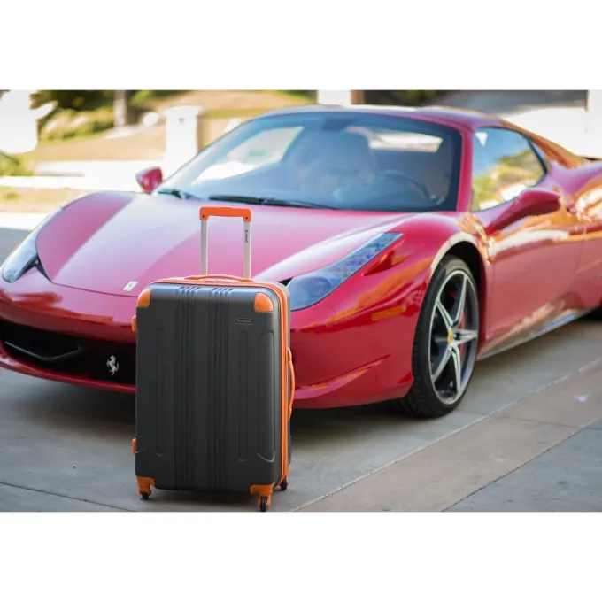 Silk & Salt 3 Pc Sonic Abs Upright Set Charcoal^ Luggage Sets