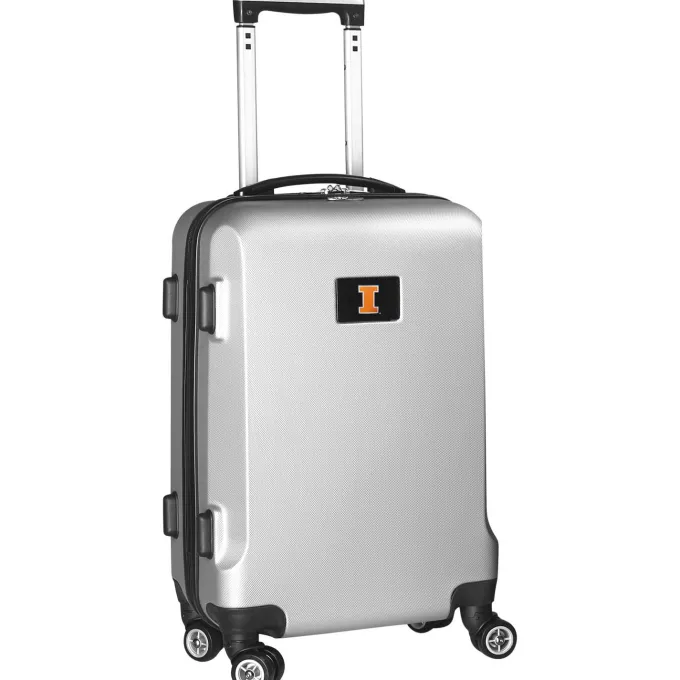 Silk & Salt Silver Illinois Fighting Illini 20 8-Wheel Hardcase Spinner Carry-On^ Carry On Luggage