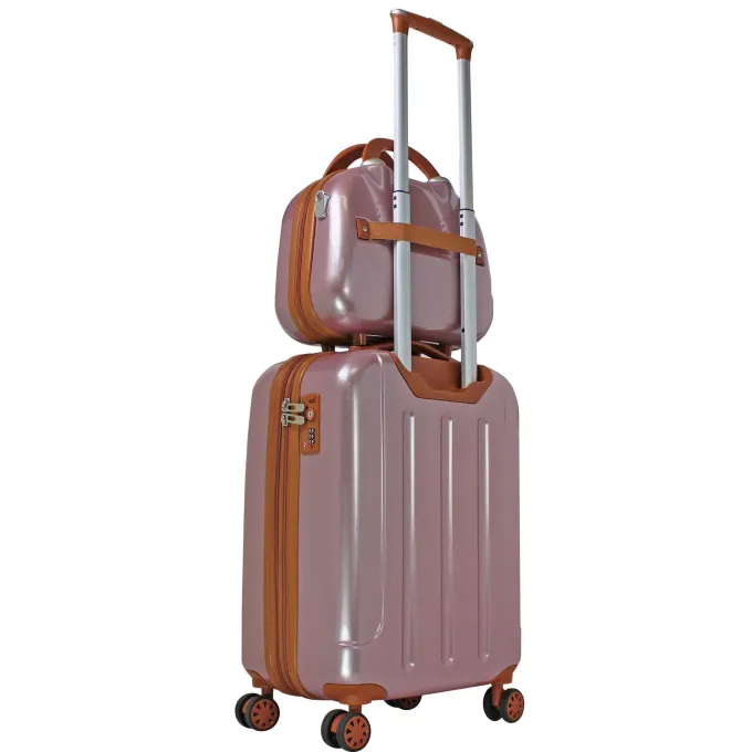 Silk & Salt World Traveler Classique Hardside Lightweight Spinner 2-Piece LuggaSet - Rose Gold^ Hard Side Luggage