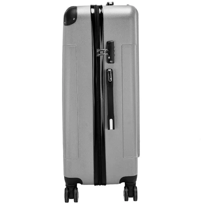 Silk & Salt OTVIAP 3-in-1 Portable ABS Trolley Case 20 / 24 / 28 Rolling LuggaSuitcase Gray Luggage LuggaSet^ Luggage Sets