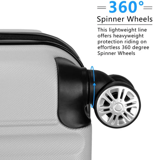 Silk & Salt Zimtown 20/24/28 3 Pcs LuggaHardside Set ABS Trolley^ Luggage Sets