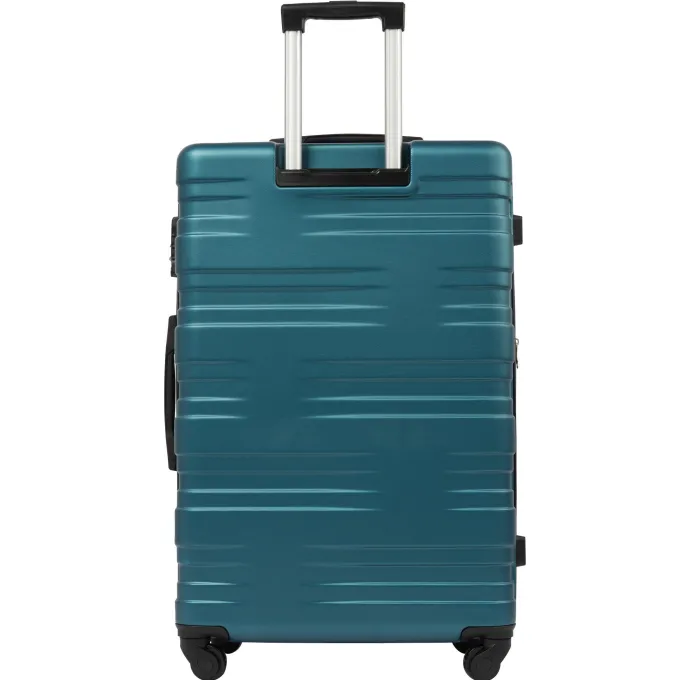 Silk & Salt 3 PCS LuggaSet Aukfa Travel Cayron Suitcases with 4 Quiet Spinner Wheels LuggaSet Hardside Carry On Set TSA Lock 20/24/28 Inches Navy^ Luggage Sets