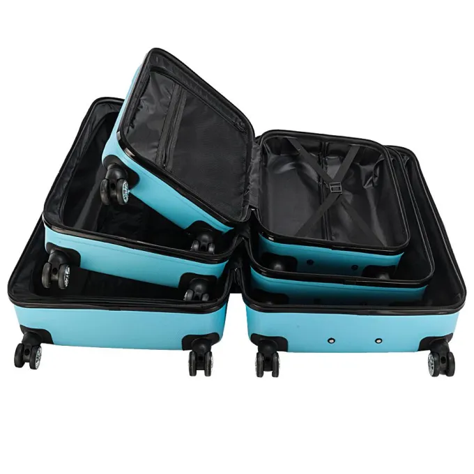 Silk & Salt UBesGoo 3 PCS Trolley Hard Shell Suitcase LuggaSet With TSA Lock^ Hard Side Luggage