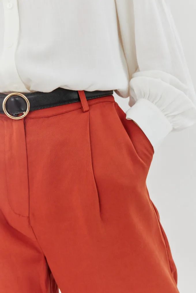 Silk & Salt roxanne tailored trousers - rust^ Pants