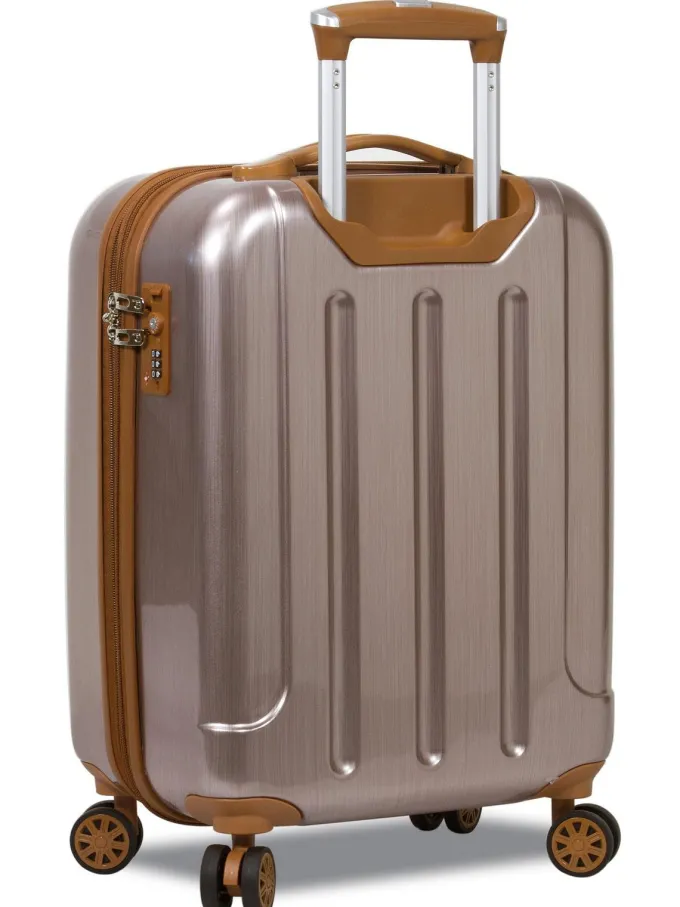 Silk & Salt Dejuno Monroe 3-Piece Hardside Spinner TSA Combination Lock LuggaSet - Rose Gold^ Hard Side Luggage