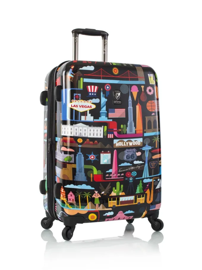 Silk & Salt 26 inch FVT USA Rolling Luggage Black^ Carry On Luggage