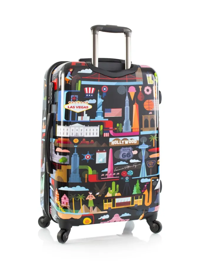 Silk & Salt 26 inch FVT USA Rolling Luggage Black^ Carry On Luggage