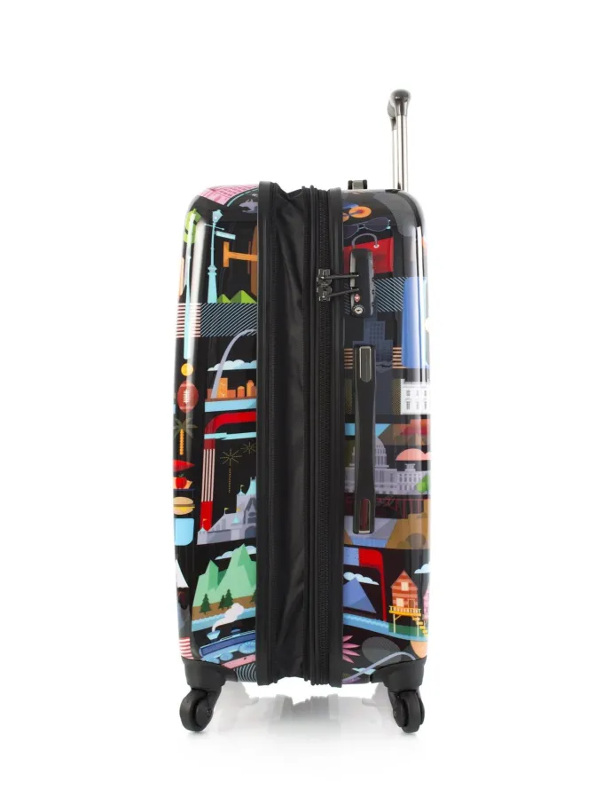 Silk & Salt 26 inch FVT USA Rolling Luggage Black^ Carry On Luggage
