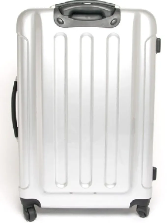 Silk & Salt 4 Wheel Spinner ABS 3 Piece LuggaSet SILVER Hardside Suitcase New^ Hard Side Luggage