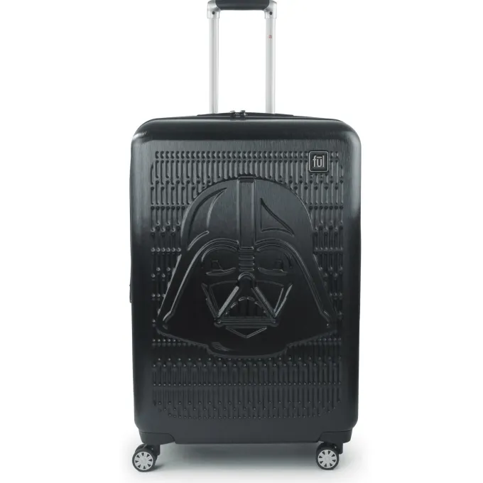 Silk & Salt FUL Star Wars Darth Vader Embossed 29in Spinner Suitcase Black^ Checked Luggage