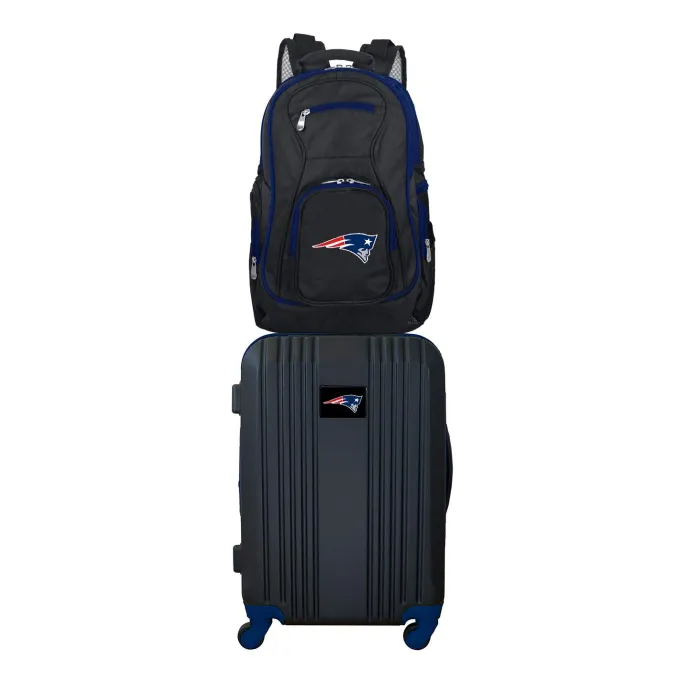 Silk & Salt NFL England Patriots 2-Piece Luggaand Backpack Set^ Luggage Sets
