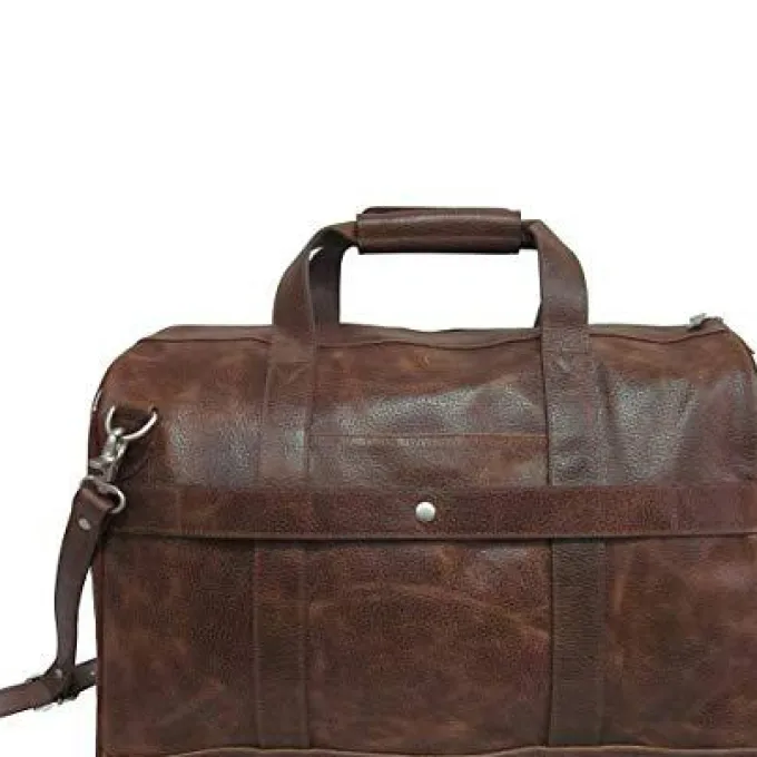 Silk & Salt Amerileather Leather 2-Piece LuggaSet^ Checked Luggage