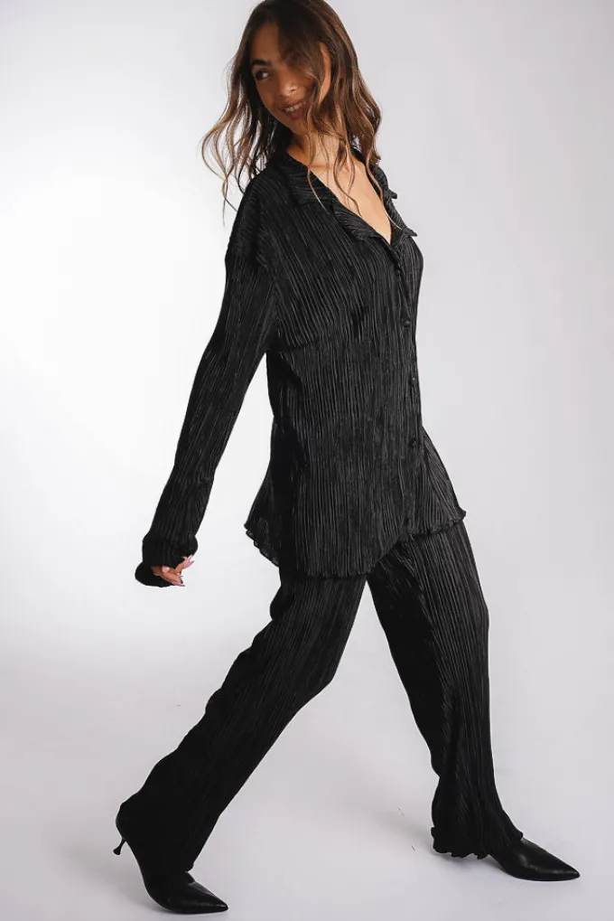 Silk & Salt isola bella plisse set - black^ Sets