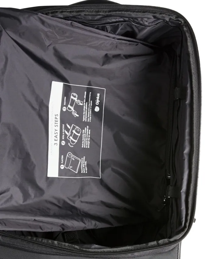 Silk & Salt Genius Pack G4 22 Carry On Spinner Lugga- Smart Organized Lightweight Suitcase (G4 - Red)^ Checked Luggage