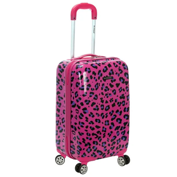 Silk & Salt 20 Polycarbonate Carry On Magentaleopard^ Carry On Luggage