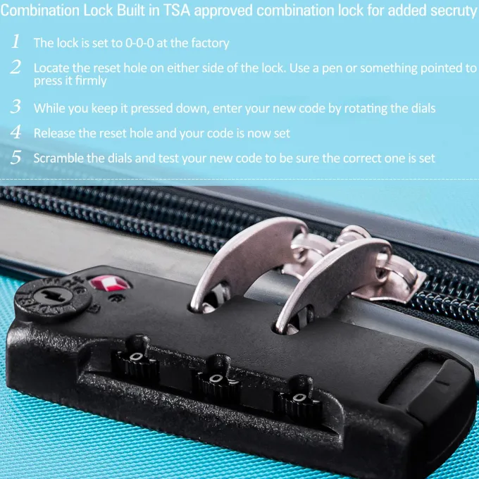 Silk & Salt LuggaSet for Women 3 Piece Hardshell Spinner Suitcase with TSA Lock Lightweight Expandable Luggafor Long Travel Colledge Business Trip Fashion Carry on LuggaSet 20 24' 28 Light Blue^ Checked Luggage