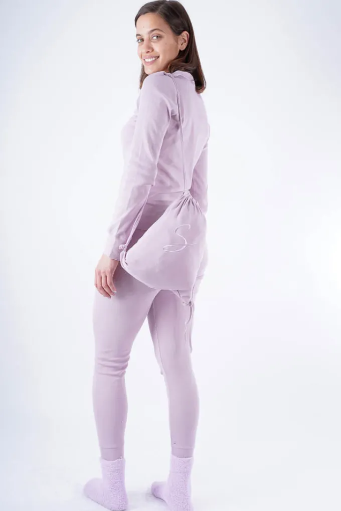 Silk & Salt ribbed comfy lounge set - purple^ Loungewear