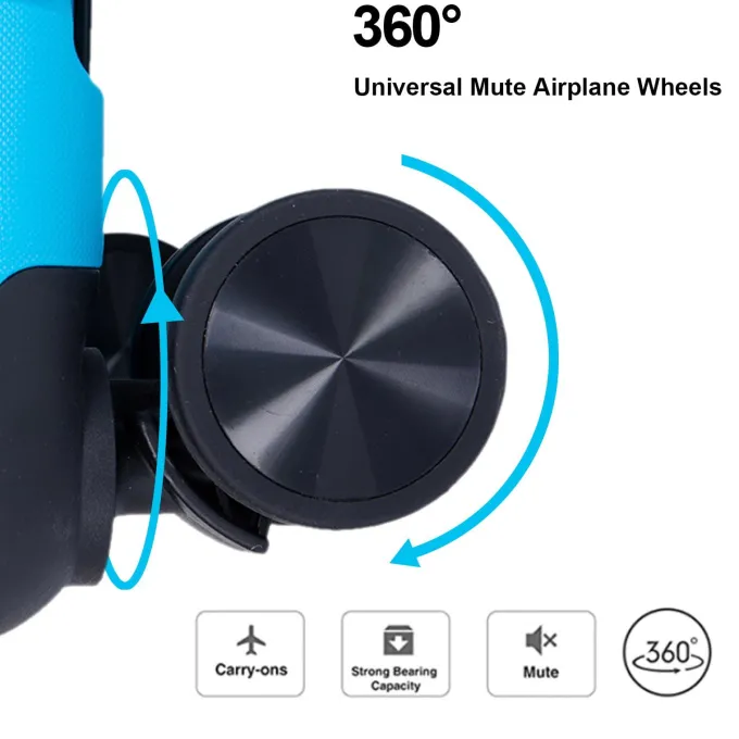 Silk & Salt ANYSUN Expandable 3 Piece LuggaSet with TSA Locks 20in 24in 28in Light Blue^ Checked Luggage