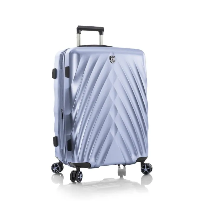 Silk & Salt Heys EcoLite Light Blue Hardside 26 Spinner Check in Luggage^ Checked Luggage