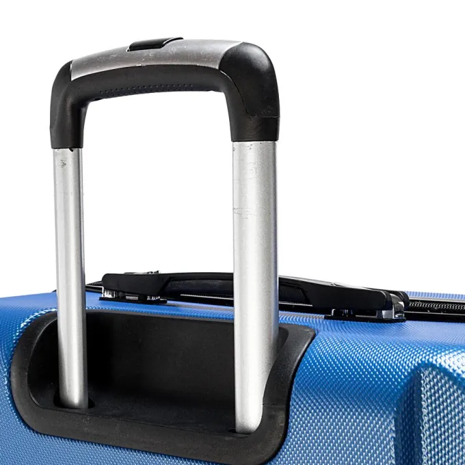 Silk & Salt Portable Luggage 3 Piece Set Suitcase ABS Trolley Case with Spinner Wheels Dark Blue^ Luggage Sets